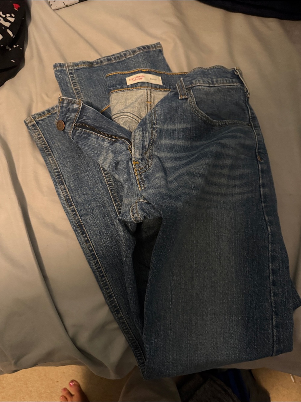 Levi's Men's Straight Leg Blue Denim Jeans